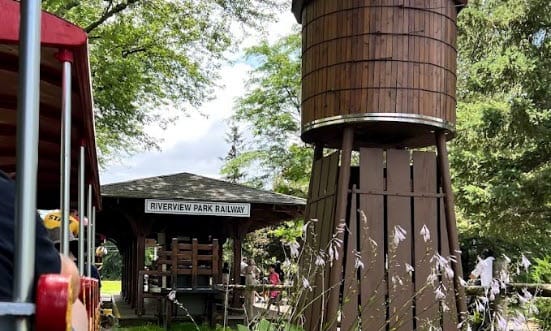 Riverview Park Railway mini train station